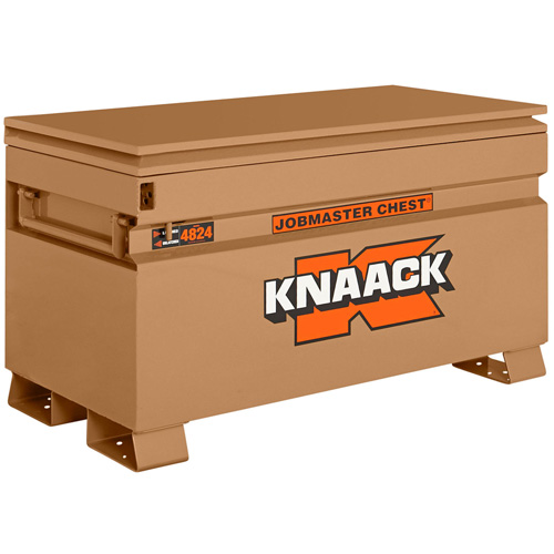 Model 4824 Jobsite Chest with Padlock, 48" x 24" x 28-1/2", Steel, Tan The Estey Group