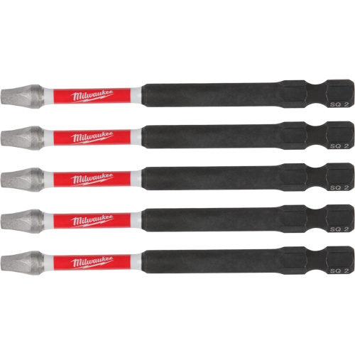 SHOCKWAVE Impact Recess Power Bits, Square, 2 Tip, 3-1/2" Length The Estey Group