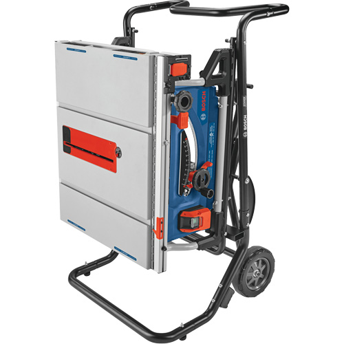 Jobsite Table Saw with Gravity-Rise Wheeled Stand, 120 V, 15 A, 3800 RPM The Estey Group