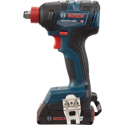 Ensemble visseuse/cl&eacute; &agrave; chocs 2-en-1 pour embouts et douilles, 1/2", 1800 lb-po Couple max., 18 V, Lithium-ion The Estey Group