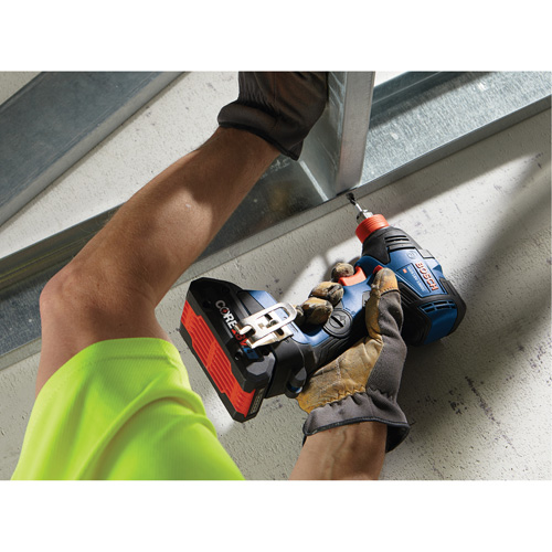 Ensemble visseuse/cl&eacute; &agrave; chocs 2-en-1 pour embouts et douilles, 1/2", 1800 lb-po Couple max., 18 V, Lithium-ion The Estey Group