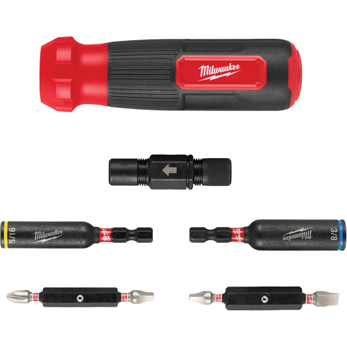 8-IN-1 Multi-Bit & Nut Driver with SHOCKWAVE Impact Duty Bits & Nut Drivers, 8-1/3" L, Cushion Grip Handle The Estey Group