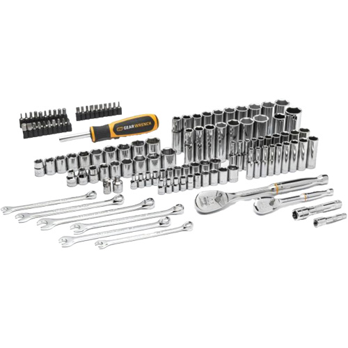 1/4" & 3/8” Drive 90T SAE/Metric Mechanics Hand Tool Set The Estey Group
