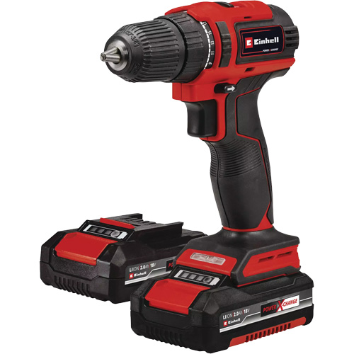 Ensemble perceuse sans fil, Lithium-ion, 18 V, Mandrin 3/8", Couple 354 lb-po The Estey Group