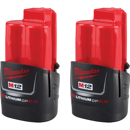 M12 REDLITHIUM CP2.0 Compact Batteries, Lithium-Ion, 12 V, 2 Ah The Estey Group