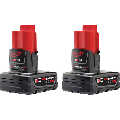 M12 REDLITHIUM XC4.0 Batteries, Lithium-Ion, 12 V, 4 Ah The Estey Group