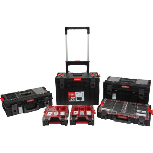 5-Piece Arx&reg; Rolling Toolbox Base Set, 25-1/5" x 19" x 54-3/5", Black The Estey Group