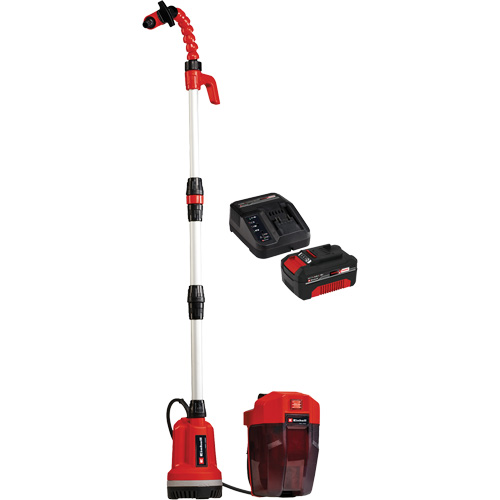 Pompe &agrave; eau propre pour baril de pluie sans fil avec batterie 4 Ah et ensemble de d&eacute;part de chargeur, 18 V, 792,5 gal./min The Estey Group