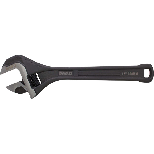 All Steel Adjustable Wrench, 12" L, Black/Plain The Estey Group