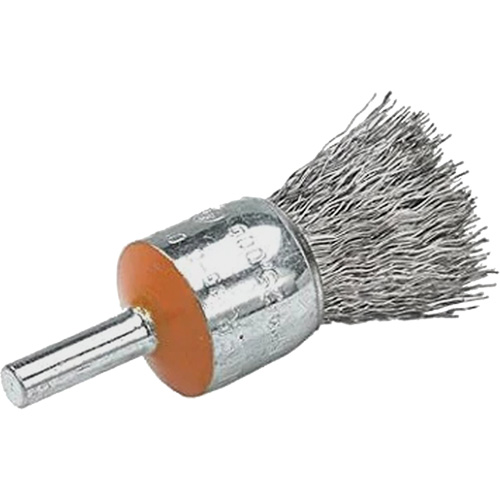 Brosses mont&eacute;es &agrave; fils cr&ecirc;p&eacute;s, 1/2", Fils 0,02", Tige 1/4" The Estey Group