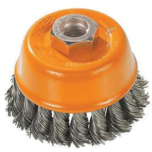 Brosse &agrave; fils nou&eacute;s torsad&eacute;s, 3" dia. x M10x1,25 arbre The Estey Group