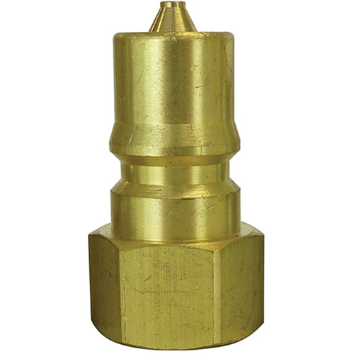 Hydraulic Quick Coupler Plug, 1" Dia., Brass The Estey Group