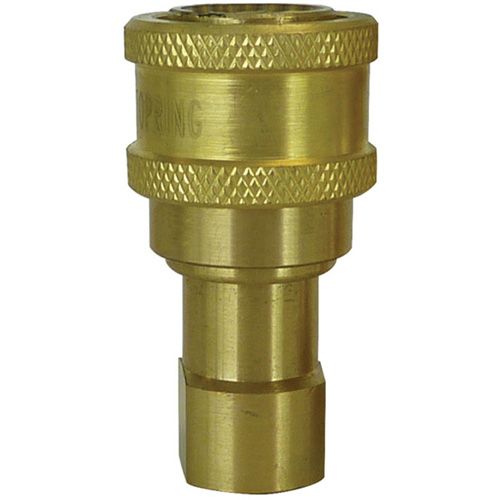 RACCORD HYDRAULIQUE FERME 2VOIES,1"NPT,LAITON, Laiton/Acier inoxydable The Estey Group