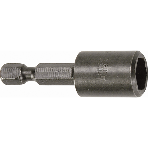 Nutsetter For SAE Sheet Metal Screws, 7/16" Tip, 1/4" Drive, 2" L, Magnetic The Estey Group