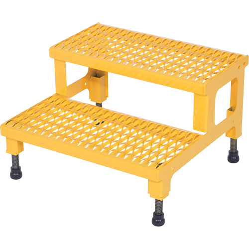 Adjustable Step-Mate Stand, 2 Step(s), 23-13/16" W x 22-7/8" L x 15-1/4" H, 500 lbs. Capacity The Estey Group