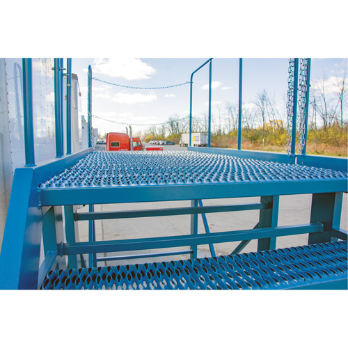Snow Ladder, Steel, 10 Steps, 99" H, 85-1/2" D, 48" Step, Serrated The Estey Group