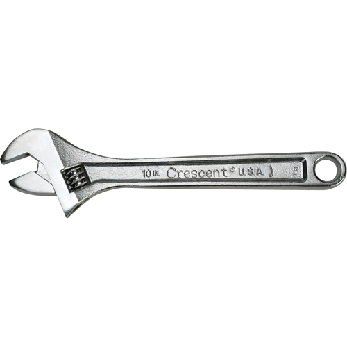 Crescent Adjustable Wrenches, 12" L, 1-1/2" Max Width, Chrome The Estey Group