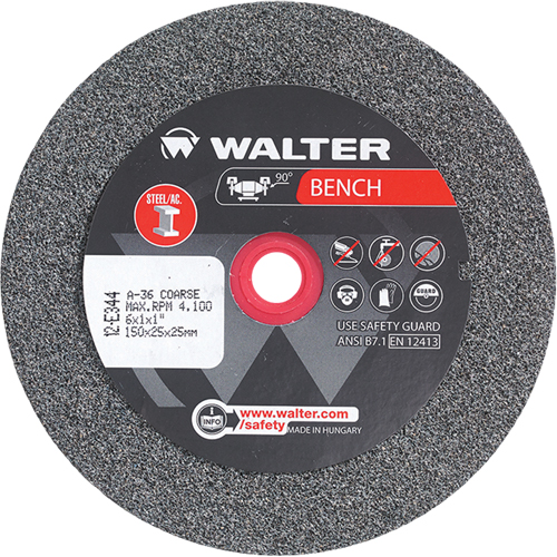 Bench Grinding Wheels, 6" x 1", 1" Arbor, 1 The Estey Group