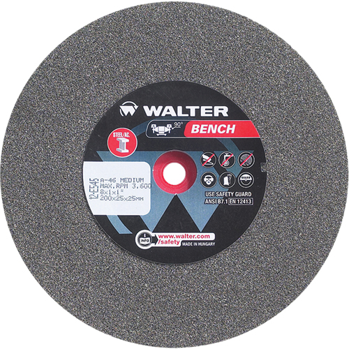 Bench Grinding Wheels, 8" x 1", 1" Arbor, 1 The Estey Group