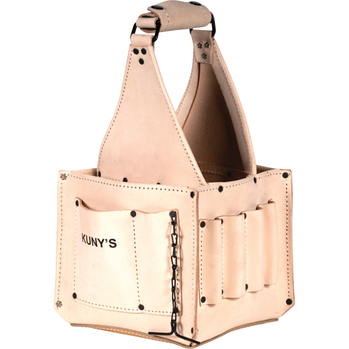 Electrical & Maintenance Tool Pouches, Leather, 17 Pockets, Beige The Estey Group