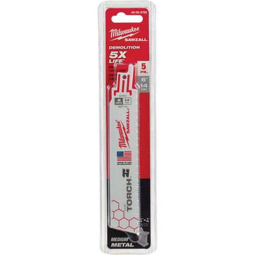 The Torch Sawzall&reg; Blade, Bi-Metal, 14 TPI, 6" L x 1" W The Estey Group