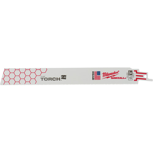 The Torch Sawzall&reg; Blade, Bi-Metal, 14 TPI, 9" L x 1" W The Estey Group