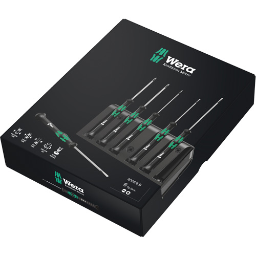 Jeu de tournevis s&eacute;rie Micro avec support, 6 mcx The Estey Group
