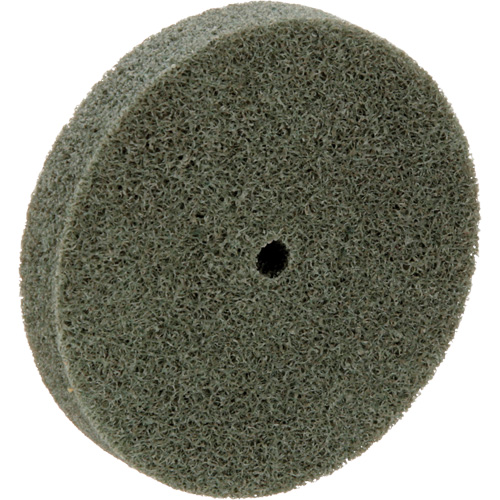 Meule homog&egrave;ne &agrave; faible densit&eacute; de s&eacute;rie 500 Standard Abrasives, 3" x 1/2", Arbre de 1/4", Grain de Moyen, Oxyde d'aluminium The Estey Group