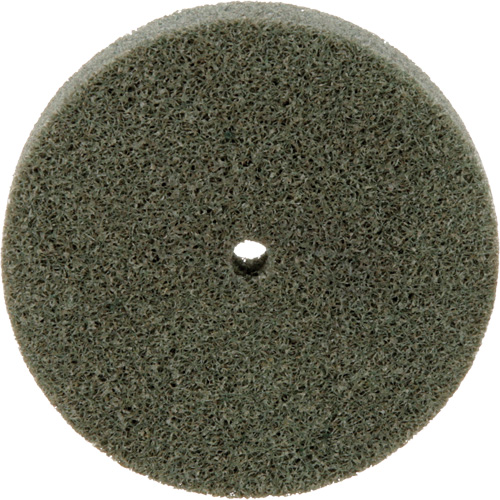Meule homog&egrave;ne &agrave; faible densit&eacute; de s&eacute;rie 500 Standard Abrasives, 3" x 1/2", Arbre de 1/4", Grain de Moyen, Oxyde d'aluminium The Estey Group