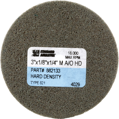 Standard Abrasives Unitized Wheel, 3" x 1/8", 1/4" Arbor, Medium Grit, Aluminum Oxide The Estey Group