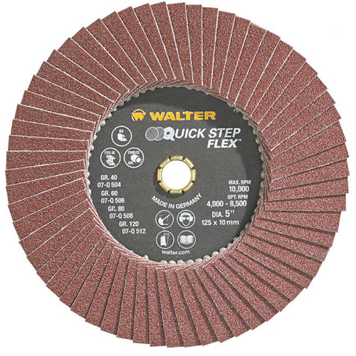 QUICK-STEP FLEX, 5" x Type 29, 80 Grit, Aluminum Oxide The Estey Group