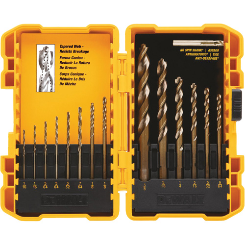 Pilot Point&reg; Drill Bit Set, 14 Pieces, High Speed Steel The Estey Group