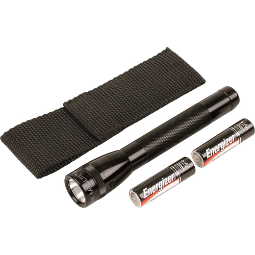 Mini&reg; Flashlights, Incandescent, 14 Lumens, AA Batteries The Estey Group