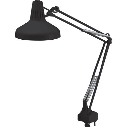 Heavy-duty Combination Task Light, 22/60 W, Fluorescent/Incandescent, 45" Neck, Black The Estey Group