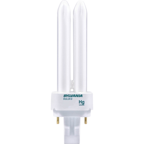 Lampe fluorescente compacte &agrave; tube double Dulux D pr&eacute;chauff&eacute;e, D (T4), 26 W, 4100 K, Base G24Q-3, 10 000 h The Estey Group