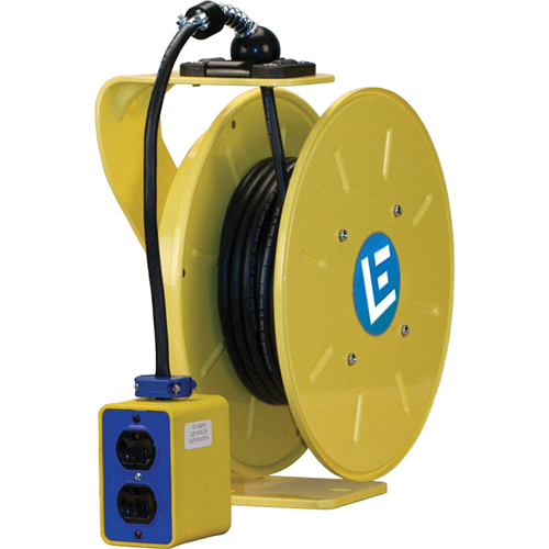 LE9000 Series Heavy-Duty Cord Reels, 50', SJOW, 12/3 Gauge, 20 A The Estey Group