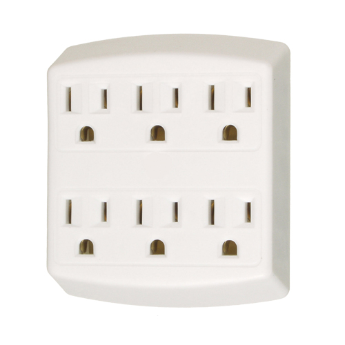Adaptors, 6 Outlet(s), 15 Amps, 1875 W, 125 The Estey Group