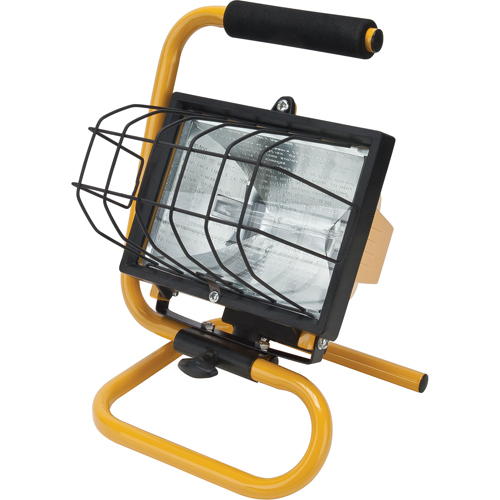 Portable Work Light, Halogen, 500 W, 8000 Lumens, Steel Housing The Estey Group
