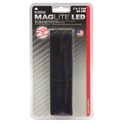 &eacute;tui de ceinture en nylon pour lampe de poche DEL &agrave; 2 piles AA, Porte-lampe de poche, Nylon, 1 Poches The Estey Group