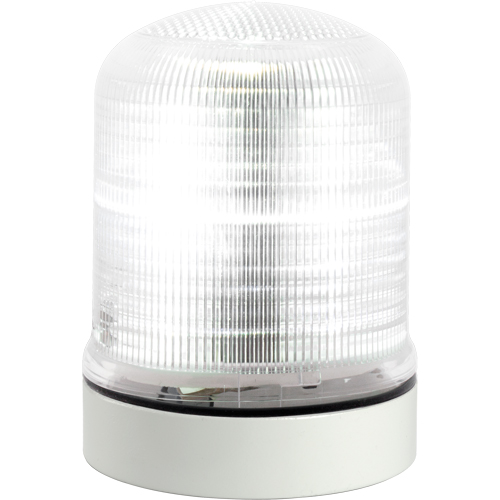Streamline&reg; Modular Multifunctional LED Beacons, Continuous/Flashing/Rotating, Clear The Estey Group
