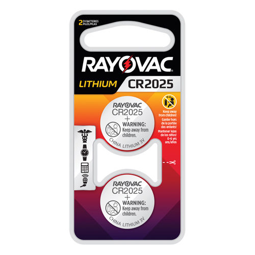 CR2025 Lithium Coin Cell Batteries, 3 V The Estey Group