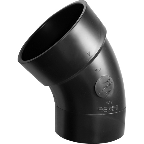 Long Radius 45° Street Elbow Fitting, Spigot x Hub, Plastic, 1-1/4" The Estey Group