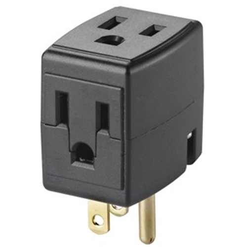 Cube triple mis &agrave; la terre, 3 Prise(s), Aucune, 15 A, 1875 W, 125 V The Estey Group