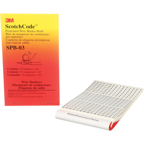 ScotchCode Pre-Printed Wire Marker Book The Estey Group