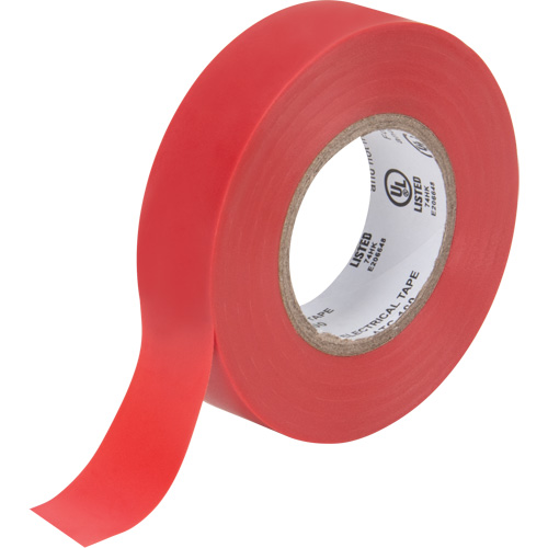 Ruban isolant, 19 mm (3/4") x 18 m (60'), Rouge, 7 mils The Estey Group