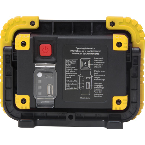 Portable Work Light, LED, 10 W, 1000 Lumens, Plastic Housing The Estey Group