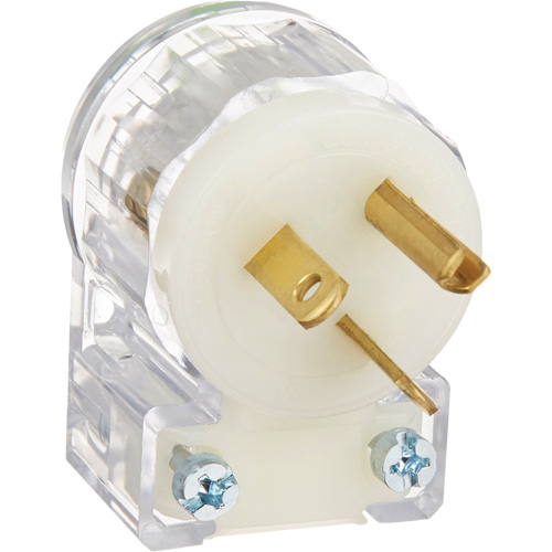 Prise de rallonge &agrave; angle de qualit&eacute; hospitali&egrave;re, Nylon, 20 A, 250 V The Estey Group