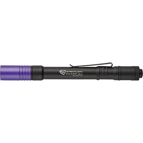 Lampe stylo UV avec port de recharge micro USB Stylus Pro, DEL, Corps en Aluminium, piles Rechargeable, Compris The Estey Group