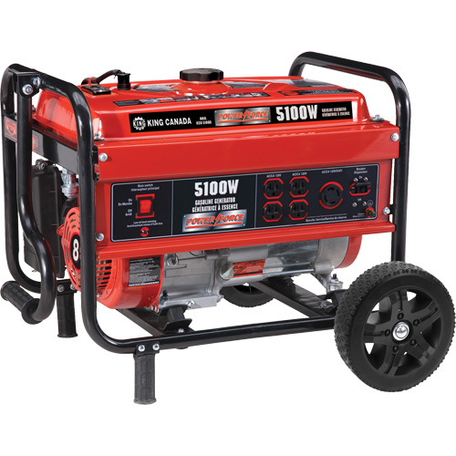 Generator with Wheel Kit, 5100 W Surge, 4000 W Rated, 120 V/240 V, 15 L Tank The Estey Group