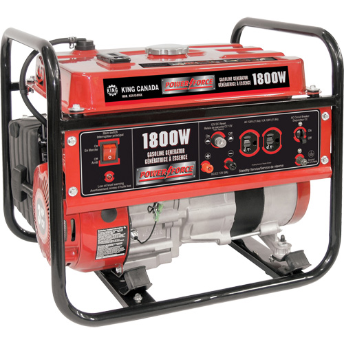 G&eacute;n&eacute;ratrice &agrave; lessence, 1800 W de surtension, 1400 W nominale, 120 V, R&eacute;servoir de 7 L The Estey Group
